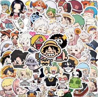 10/30/50/100pcs Anime ONE PIECE Luffy Gear Fifth Chibi Stickers Kawaii Kids Cartoon Decoration Decals Waterproof DIY Sticker Toy