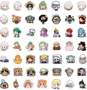 10/30/50/100pcs Anime ONE PIECE Luffy Gear Fifth Chibi Stickers Kawaii Kids Cartoon Decoration Decals Waterproof DIY Sticker Toy